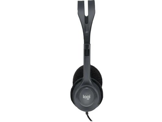 Наушники с микрофоном проводные Logitech Stereo Headset H111 Black
